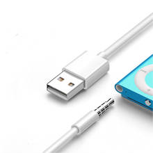 3.5mm Jack to USB 2.0 Data Larryjoe Sync Charger Transfer Audio Adapter Cable cord for Apple iPod Shuffle 3rd 4th 5th 6th 2024 - купить недорого