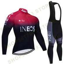 winter 2021 TEAM ineos Cycling JERSEY Bike Pants Wear mens Ropa Ciclismo 20D thermal fleece bicycling Maillot Culotte Clothing 2024 - buy cheap
