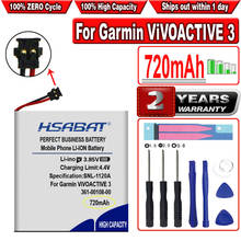 Hsabat bateria 400mah 361-00108-00 para garmin vivoactive 3, relógio de música li 2024 - compre barato