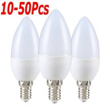 10-50PCS/LED E27 E14 Led Candle Light Bulb Energy Saving Velas 7W 9W Led Lamp Decorativas Home Lighting Replace 40W Halogen Lamp 2024 - buy cheap