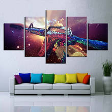 5 Pieces Game Poster Fantasy Art Gun Oil Painting CSGO Canvas Artwork Wallpaper Stickers Living Room Decor Wall Decor Murals 2024 - buy cheap