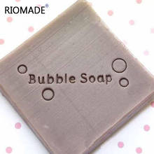 Bubble Soap Creative Art Handmade Soap Making Stamps Transparent Natural Organic Glass Soap Seal With Handle Acrylic Chapter 2024 - buy cheap