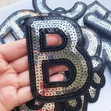 Letters Sequins Iron On Patch Applique Alphabet Embroidered Ptches For Kids Clothing Bags Sewing Name Badge Patch Accessories 2024 - buy cheap