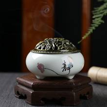 Fresh and Elegant Hand-painted Incense Tray, Sandalwood Stove, Aloe Ceramic Mosquito Tray To Repel Mosquitoes 2024 - buy cheap