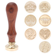 Replace Copper Head Hobby Tools Sets Wax Seal Antique Sealing Wax Stamp Wood Handle DIY Envelope Wedding Invitations 2024 - buy cheap
