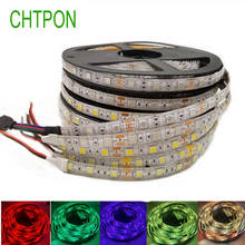 RGB LED Strip Light 5050 2835 DC12V Neon Ribbon Waterproof Flexible LED Diode Tape 60LEDs/m 5M 12V LED Strip for Home Decoration 2024 - buy cheap