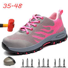 Indestructible Safety Shoes Women Steel Toe Shoes Work Sneakers Men Puncture Proof Work Shoes Lightweight Work Safety Boots 2024 - buy cheap