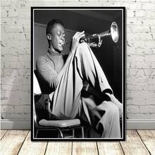 Posters and Prints Miles Davis Poster Kind Of Blue Jazz Music Album Poster Wall Art Picture Canvas Painting for Room Home Decor 2024 - buy cheap