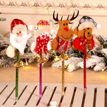 23CM Christmas decorations DIY Santa snowman deer bear creative bell pen pupils children Christmas gifts 2024 - buy cheap