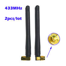 433MHz 3dBi Rubber Antenna 2pcs/Lot Flexible Angle Adjustment SMA Connector Omni for Smart Home Nbiot Node Communication Lorawan 2024 - buy cheap