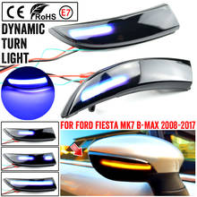Luz LED intermitente para espejo retrovisor lateral, indicador secuencial dinámico para Ford Fiesta Mk7 2008-2017, Ford b-max 2024 - compra barato