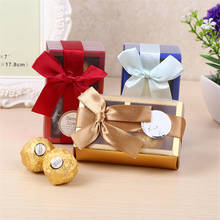 100Pcs/Lot Ferrero Chocolate Gift Box Wedding Box Wedding Gift Box 2 Macarons Box 2024 - buy cheap
