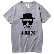 XIN YI, Мужская модная повседневная футболка с коротким рукавом, 100% хлопок, свободная heisenberg printedTshirt, повседневная мужская футболка, крутая Мужская футболка 2024 - купить недорого