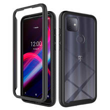 Capa de proteção completa para t-mobile revvl 4 +, 2 em 1, cristal claro, à prova de choque, capa de proteção 2024 - compre barato