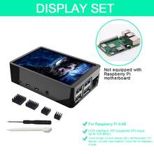 Para raspberry pi 4/4b tela de toque 3.5 Polegada display 320x480 resolução tft monitor lcd com caso do dissipador calor caneta toque T-4BABS02 2024 - compre barato