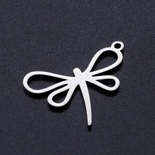 5pcs/lot Dainty Dragonfly Stainless Steel Jewelry Pendant DIY Charms Wholesale Necklace Making Charm High Polished 2024 - buy cheap
