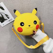 Action Pikachu Model Toys Silicone Phone Bag One-Shoulder Cross-Body Girl's Bag Cute Pikachu Christmas Gift Toys for Children 2024 - buy cheap