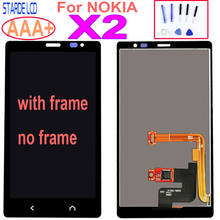 AAA+ For NOKIA X2 LCD Display Touch Screen with Frame Replacement for NOKIA X2 Dual RM-1013 RM-1014 X2DS LCD Screen 2024 - buy cheap