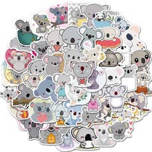 Pegatinas de dibujos animados de la Serie de Koala, pegatinas de Zelfklevende, material, Kinderen, Speelgoed, para monopatín, 50 Uds. 2024 - compra barato