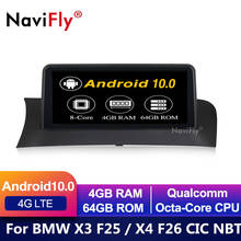 4G LTE Android 10.0 CAR DVD RADIO FOR BMW X3 F25, X4 F26 CIC/NBT player audio stereo Multimedia GPS stereo monitor ips screen 2024 - buy cheap