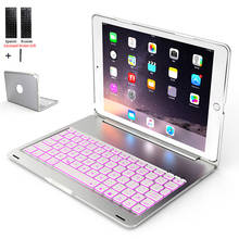 For iPad 10.2 2020 Backlight Wireless Bluetooth Keyboard Case For iPad 10.2'' 2019 Aluminum Alloy Stand Cover Fundas+Stylus 2024 - buy cheap