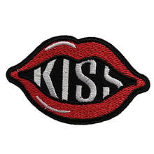 WUYUCONG New Arrival Small KISS Lips Patches for Clothes Shoes DIY Letters Mouth Iron on Embroidery Appliques 10pcs/lot 2024 - buy cheap