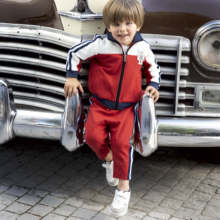 Набор одежды Дэйв Белла DB18627 для маленьких мальчиков, модный мультяшный лоскутный комплект одежды с карманами, повседневные комплекты для мальчиков, детский костюм из 2 предметов, на осень 2024 - купить недорого
