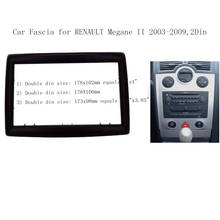 2Din / 2 din marco para RENAULT Megane II 2003-2009 DVD Placa de salpicadero para Radio placa de montaje Dash instalación Trim Kit bisel 2024 - compra barato