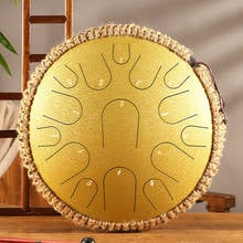 13 inch 15 tone Drum Handheld NEW Steel Tongue Drum Tank Drums Percussion Instrument Yoga Meditation Beginner Music Lovers Gift 2024 - buy cheap