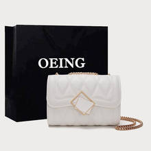 Diamond Lattice Small Handbags Women Shoulder Bags Leather Shopper Luxury Designer Chain Bag Branded Ladies Evening Purses 2021 2024 - buy cheap