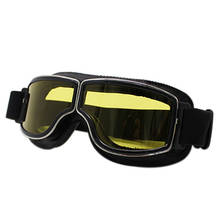 Винтажные мотоциклетные очки, ветрозащитные солнцезащитные очки в стиле ретро для мотокросса, езды на велосипеде, внедорожных велосипедах, очки для глаз 2024 - купить недорого