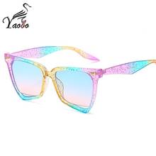 2019 nuevas gafas de sol de ojos de gato de moda con marco colorido de marca de diseñador de Color caramelo gafas transparentes UV400 Oculos 2024 - compra barato
