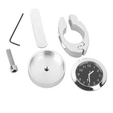 22mm 7/8" & 25mm 1" Universal Motorcycle Handlebar Chrome Dial Clock 2024 - buy cheap