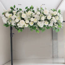 1M New Wedding Arrangement Decoration Flower Row Welcome Area Flower Wall Row Flower Road Lead T Stage Floral Wedding Background 2024 - buy cheap