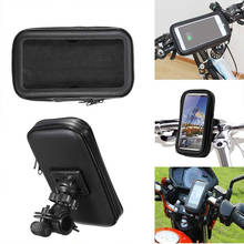 MTB Bicycle Phone Holder Bag MTB Bike Handlebar Holder Mount Waterproof Bike Motorcycle Stand Support for 5-6.5in Phone Pouch 2024 - buy cheap