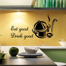 Creative drink good  Wall Sticker Home kitchen room Modern kitchen Wall decals tattoo Transfer Art Decor Vinyl  Cook Wall murals 2024 - buy cheap