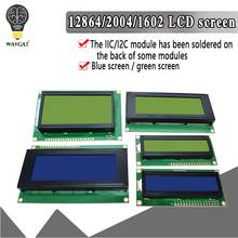 LCD1602 LCD 1602 2004 12864 module Blue Green screen 16x2 20X4 Character LCD Display Module HD44780 Controller blue black light 2024 - купить недорого