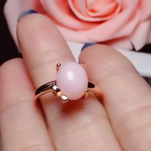 New Arrival Real Natural Natural and Real pink Opal Ring 925 sterling silver Fine jewelry pink Opal Ring 2024 - buy cheap