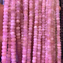 Natural Pink Morgan Beads Faceted Rondelle Loose Stone Beads For Jewelry Making Beads Women Bracelets Necklace Earring Gift 2024 - buy cheap