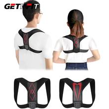 Getinit-Corrector de postura ajustable para espalda, Cinturón de sujeción, Corrector de postura Lumbar, clavícula, hombros 2024 - compra barato