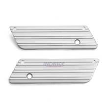 chromed Contrast Aluminum edge cut Saddlebag Latches Cover for Harley Ultra Classic Electra Glide FLHR FLHX 95-13 2024 - buy cheap