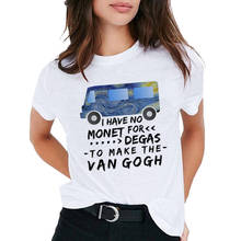 Vouge-Camiseta Vintage de Van Gogh, Camiseta con estampado de arte abstracto al óleo, top informal, ropa de calle Hipster 2024 - compra barato