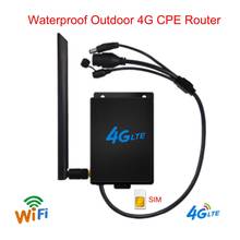 Outdoor 4g LTE wifi router, 300 Mbps wifi industrial wireless router CAT4 wifi router with SIM card slot for IP cameras 2024 - buy cheap