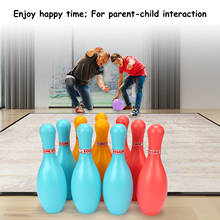 Набор игрушечных шаров для боулинга, Детские Игрушки для раннего обучения и обучения, экологичные Детские уличные веселые и спортивные игрушки для детей, рождественский подарок 2024 - купить недорого