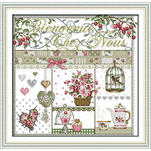 Joy Sunday Home Life  Chinese Cross Stitch Kits  Ecological Cotton Clear Stamped Printed 14 11CT DIY Wedding Decoration For Home 2024 - buy cheap