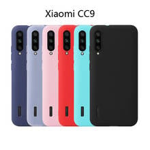 Для Xiao mi CC 9 цветной чехол Xiaomi mi CC9 чехол для Xiao mi CC9 матовый карамельный цвет Мягкий Силиконовый ТПУ чехол s 2024 - купить недорого