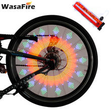 Luz de bicicleta com 32 padrões, luz de roda de bicicleta com flash duplo, 32 lâmpadas led decorativas, iluminação noturna para andar de bicicleta 2024 - compre barato