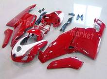 Kit de carenado de motocicleta para Ducati, kit de carenado de motocicleta para Ducati 749 999 03 04 rojo, juego de carenados 2003 2004 2024 - compra barato