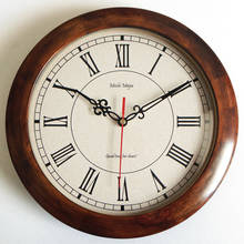 Japanese Vintage Wall Clock Wood Luxury Reto Clock Mechanism Wall Watches Silent Living Room Kitchen Duvar Saati Home Decor 2020 2024 - buy cheap