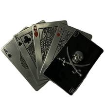 Retail Hot Classic 10JQKA Playing Card Skull Belt Buckles For 4cm Wide Belt Fashion Men Jeans Accessories 105*74mm 64.9g Metal 2024 - buy cheap